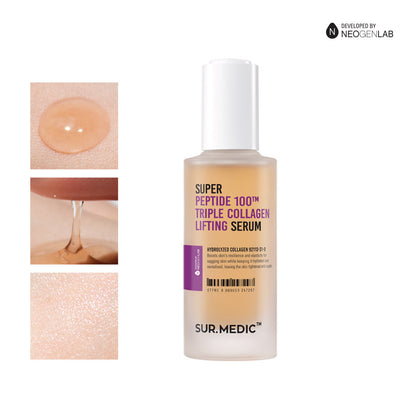SUR.MEDIC+ SUPER PEPTIDE 100 COLLAGEN LIFTING SERUM 1.69 oz / 50ml