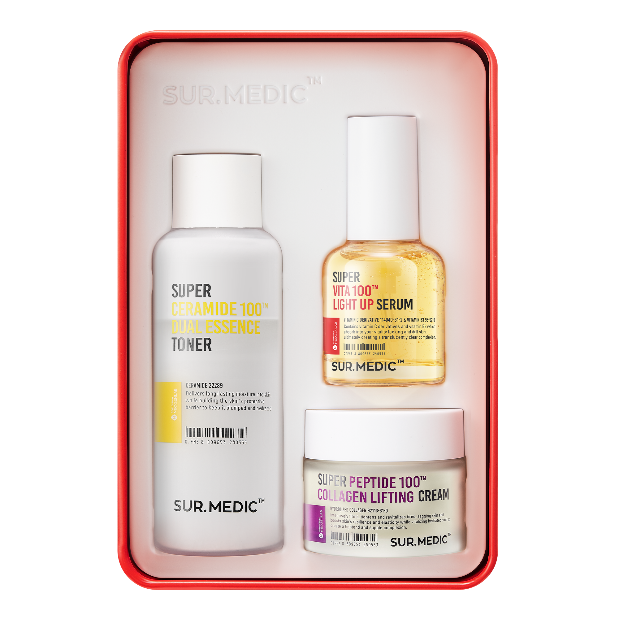 SUR.MEDIC+ SUPER SOLUTION KIT (TONER/SERUM/CREAM)